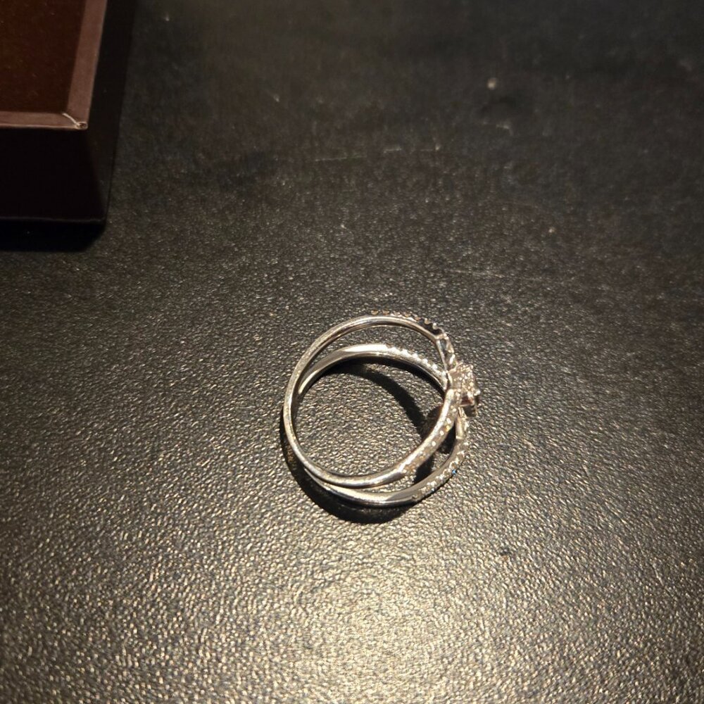 Le Vian criss cross 14k vanilla gold with chocolate diamond in center - Picture 3 of 4